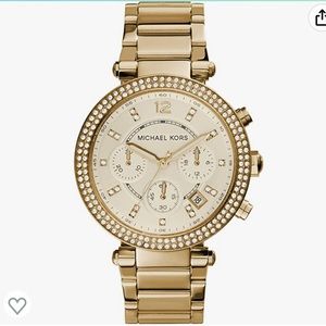 Michael Kors - Women's Parker Chronograph Gold Watch